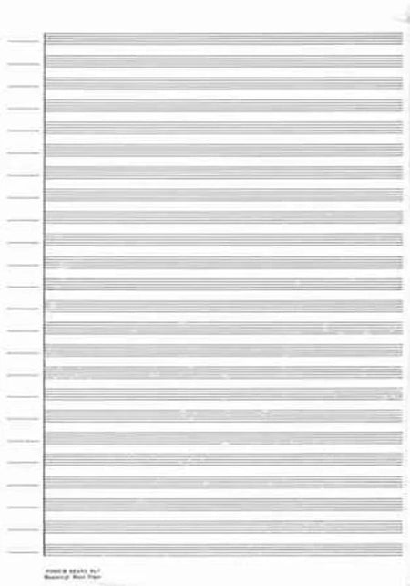 MANUSCRIPT PAPER 25 PACK NO 7 24 STAVE SCORE