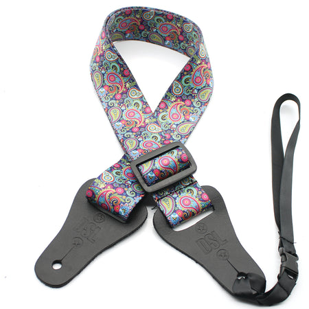 1.5 INCH PRINT UKULELE STRAP PAIS-PURPLE