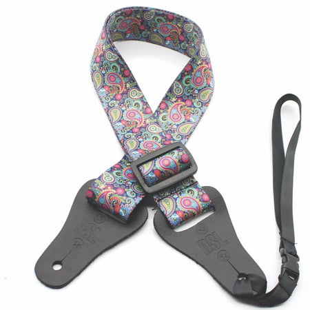 1.5 INCH PRINT UKULELE STRAP PAIS-PURPLE