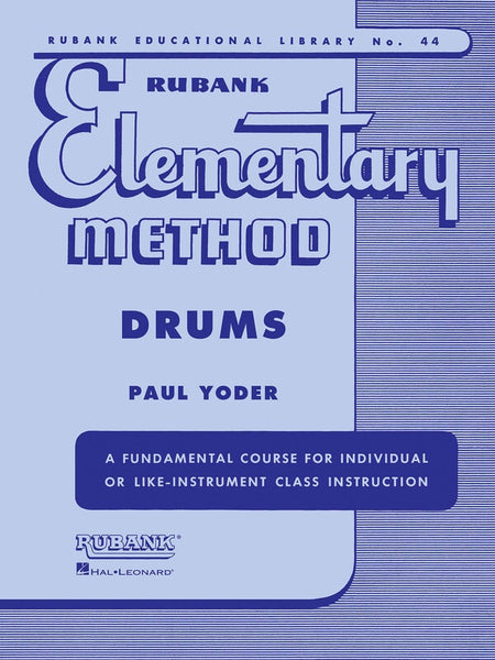 RUBANK ELEMENTARY METHOD DRUMS