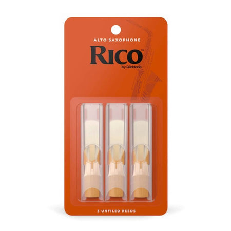 Rico Alto Sax Reeds, Strength 1.5, 3-pack