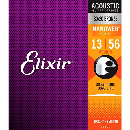 Elixir Acoustic Nano Medium 13-56 : #11102