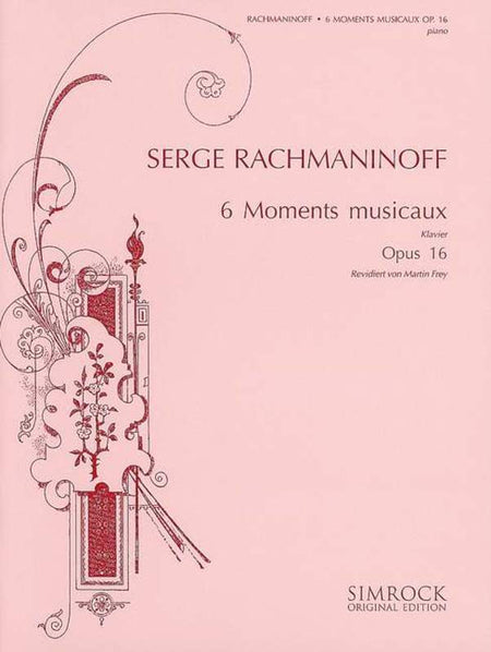 RACHMANINOFF - 6 MOMENTS MUSICAUX OP 16 PIANO