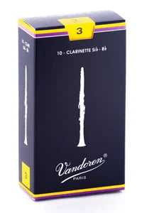 Vandoren B Flat Clarinet Reed Traditional Box 10 3