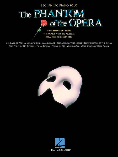PHANTOM OF THE OPERA BEGINNING PIANO SOLOS