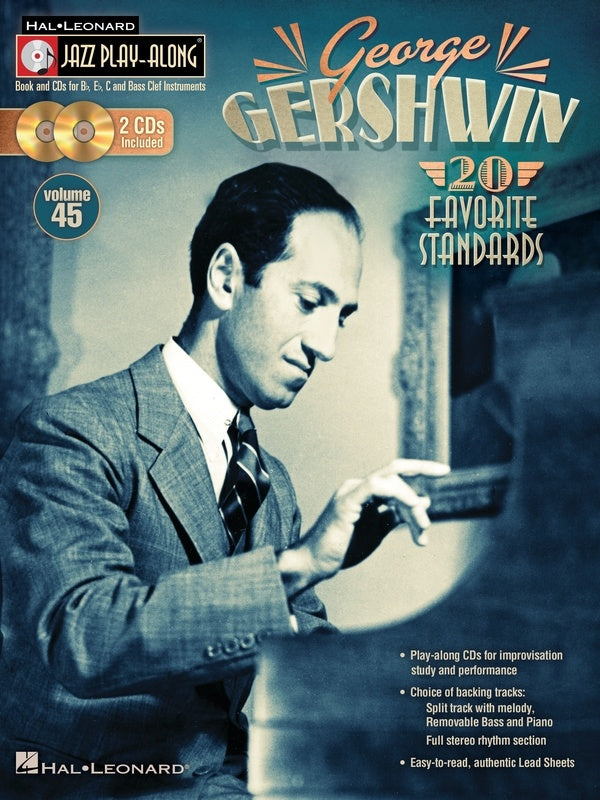 GEORGE GERSHWIN JAZZ PLAYALONG V45 BK/CD