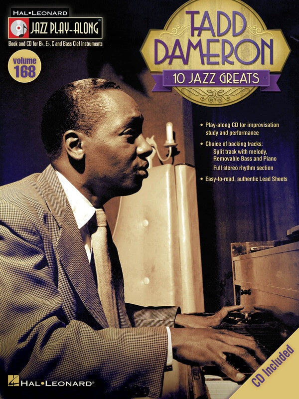 TADD DAMERON JAZZ PLAY ALONG BK/CD V168