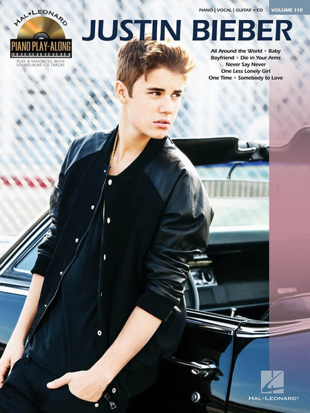JUSTIN BIEBER PIANO PLAY ALONG BK/CD V110