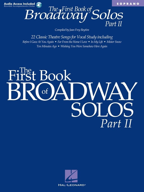 FIRST BOOK OF BROADWAY SOLOS II SOP BK/CD