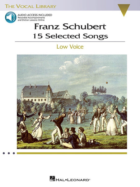 SCHUBERT - 15 SELECTED SONGS LOW VOICE BK/OLA