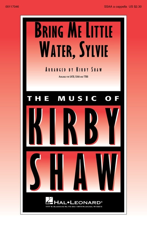 BRING ME LITTLE WATER SYLVIE SSA A CAPPELLA