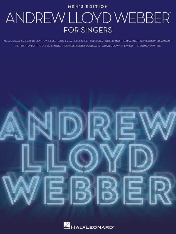 ANDREW LLOYD WEBBER FOR SINGERS MENS EDITION
