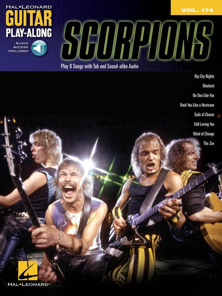 SCORPIONS GUITAR PLAYALONG V174 BK/OLA