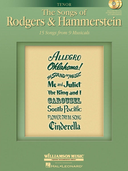 SONGS OF RODGERS AND HAMMERSTEIN TENOR BK/2CD