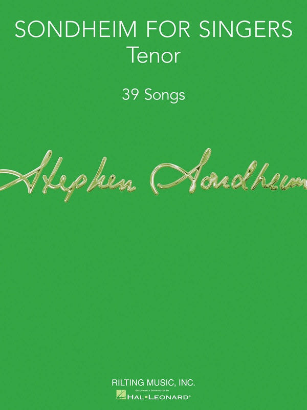 SONDHEIM FOR SINGERS TENOR