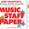 EASIEST PIANO COURSE - MUSIC STAFF PAPER