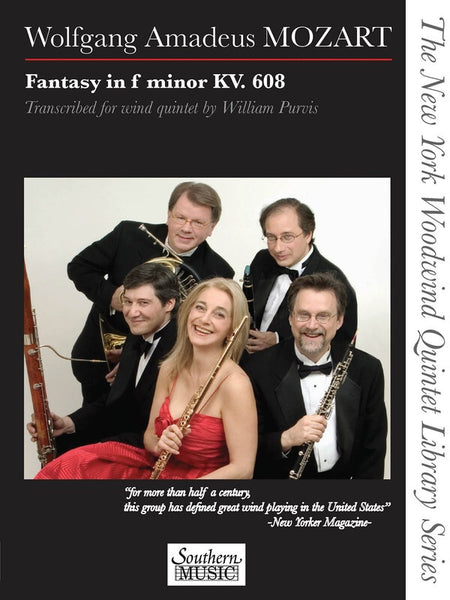 MOZART - FANTASY IN F MINOR K 608 WOODWIND QUINTET