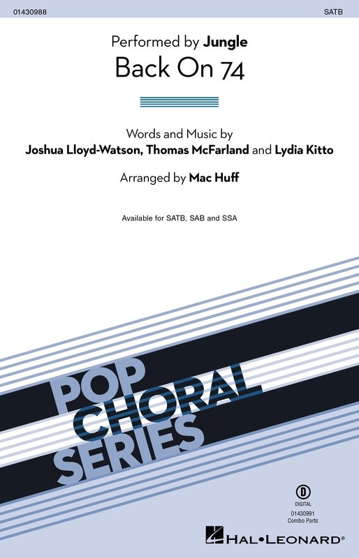 BACK ON 74 SATB/PIANO