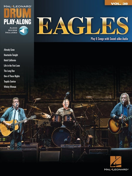 EAGLES DRUM PLAYALONG V38 BK/OLA