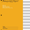 MANUSCRIPT PAPER STD 64PP 12 STAVE YELLOW