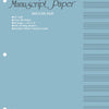 MANUSCRIPT PAPER BLUE PAD 32PP 12 STAVE