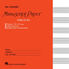 MANUSCRIPT PAPER WIDE STAFF RED 32PG