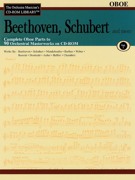 BEETHOVEN SCHUBERT CD ROM LIB OBOE V1