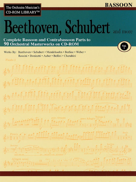 BEETHOVEN SCHUBERT CD ROM LIB BASSOON V1
