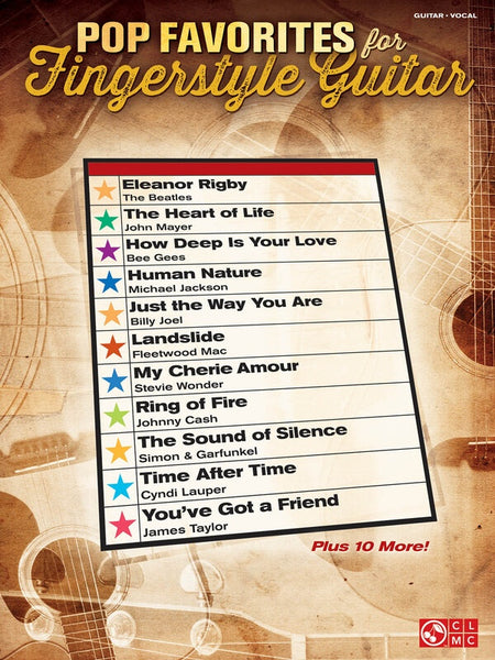 POP FAVORITES FOR FINGERSTYLE GUITAR NOTES & TAB