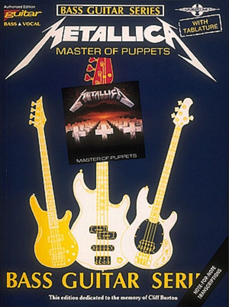METALLICA - MASTER OF PUPPETS BASS TAB