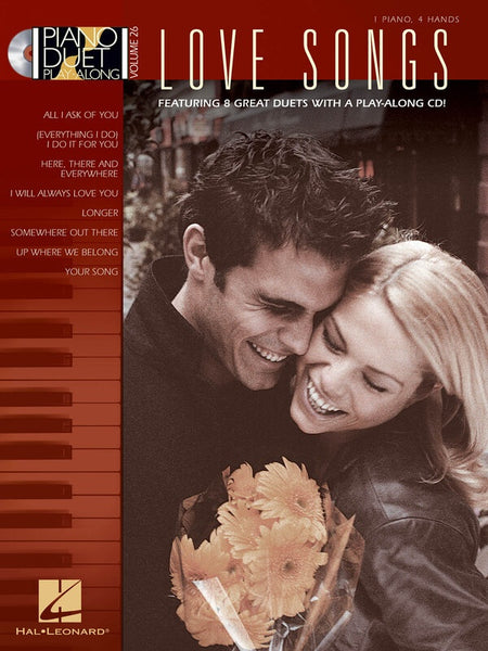 LOVE SONGS PIANO DUET PLAY ALONG V26 BK/CD