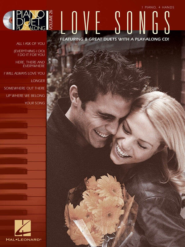 LOVE SONGS PIANO DUET PLAY ALONG V26 BK/CD