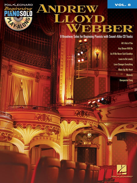 LLOYD WEBBER BEG PIANO PLAY ALONG BK/CD V8