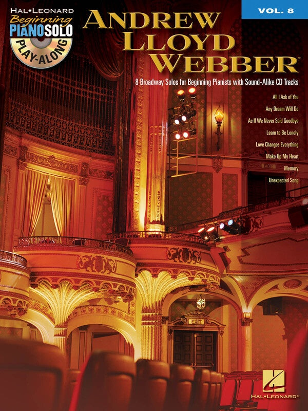 LLOYD WEBBER BEG PIANO PLAY ALONG BK/CD V8