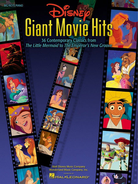 DISNEY GIANT MOVIE HITS BIG NOTE PIANO