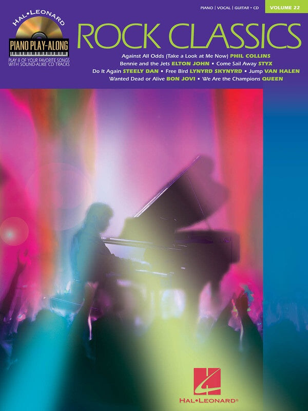 ROCK CLASSICS PIANO PLAY ALONG BK/CD VOL 22