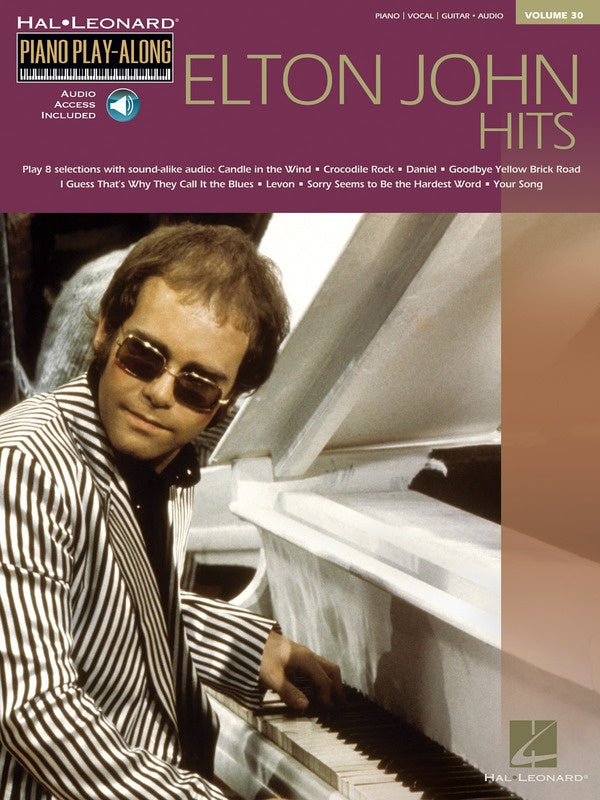 ELTON JOHN HITS PIANO PLAYALONG V30 BK/OLA