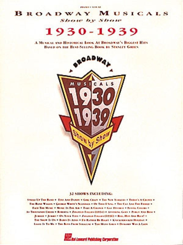 BROADWAY MUSICALS SHOW BY SHOW 1930-1939 PVG