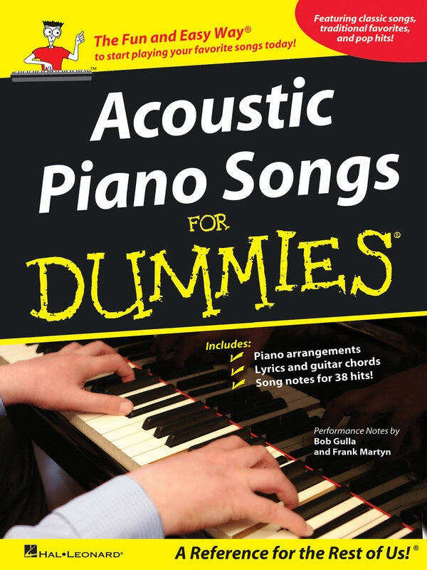 ACOUSTIC PIANO SONGS FOR DUMMIES PVG