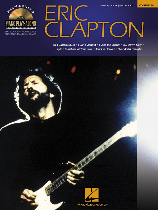 ERIC CLAPTON PIANO PLAY ALONG BK/CD V78