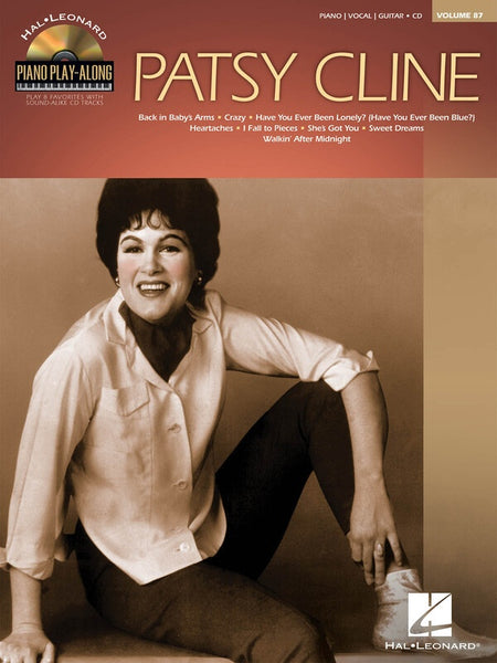 PATSY CLINE PIANO PLAY ALONG V87 BK/CD