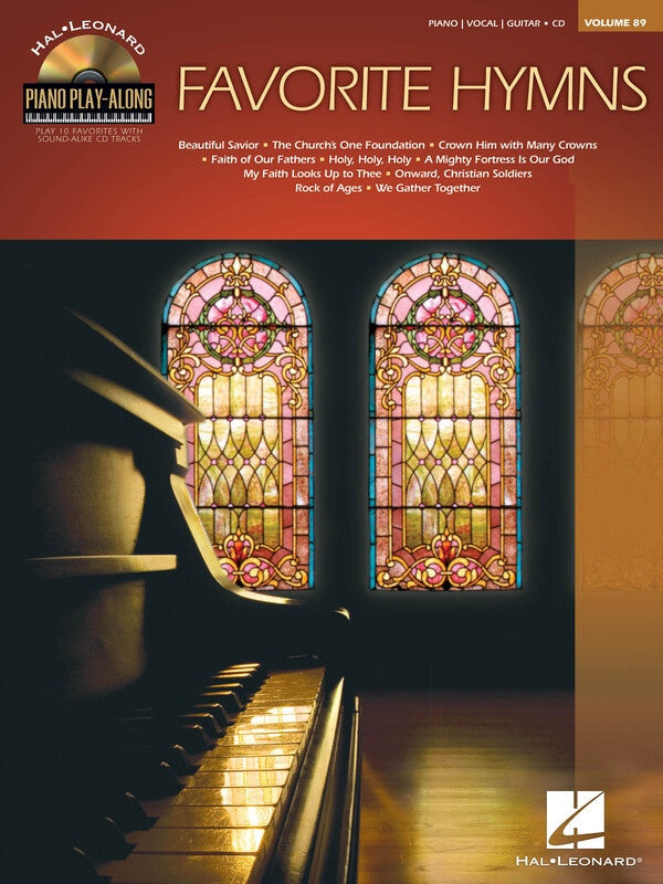 FAVORITE HYMNS PIANO PLAY ALONG BK/CD V89