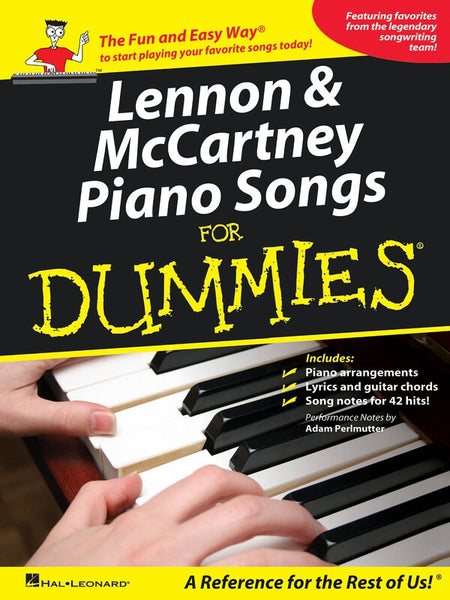 LENNON & MCCARTNEY PIANO SONGS FOR DUMMIES PVG