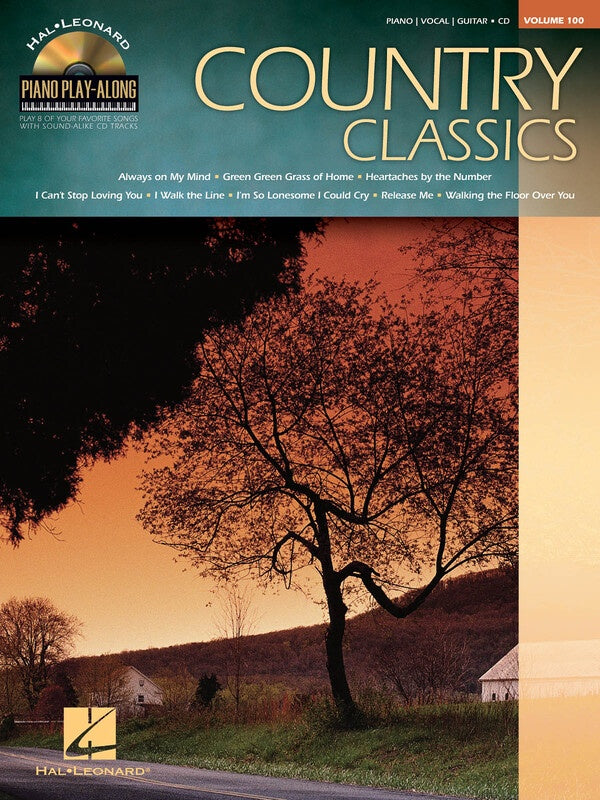 COUNTRY CLASSICS PIANO PLAY ALONG BK/CD V100