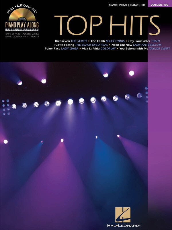 TOP HITS PIANO PLAY ALONG BK/CD V109