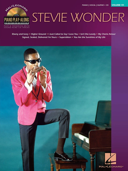 STEVIE WONDER PIANO PLAY ALONG BK/CD V111