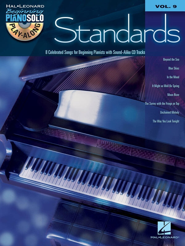 STANDARDS BEGINNING PIANO PLAYALONG V9 BK/CD