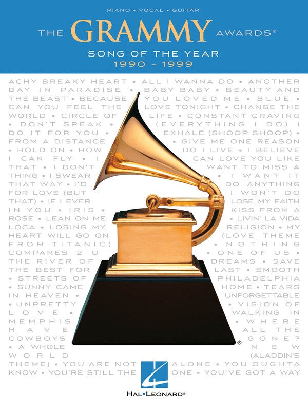 GRAMMY AWARDS SONG OF THE YEAR 1990 - 1999 PVG