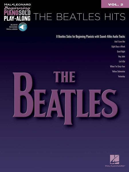 BEATLES HITS BEGINNING PIANO SOLO PLAYALONG V2 BK/OLA