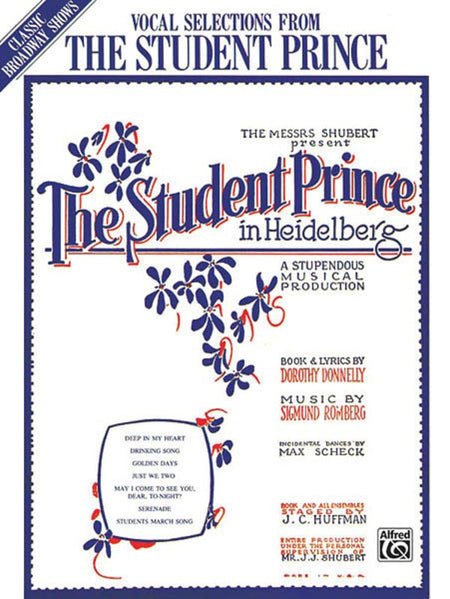 STUDENT PRINCE VOCAL SELECTIONS PVG